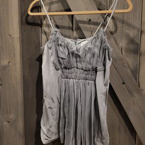 Gray spaghetti tank top Holly Morgan Size 2